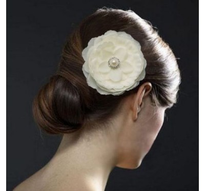 Vestuvinis plaukų aksesuaras "White Rose"