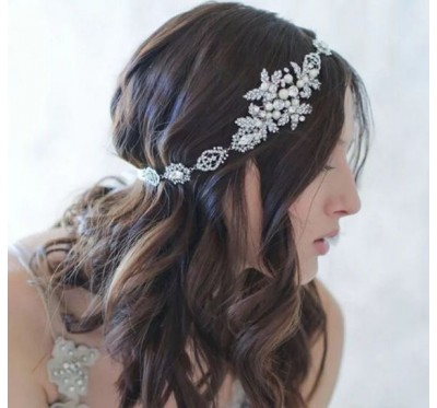 Vestuvinis plaukų aksesuaras "Silver bride" 