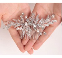 Nuotakos plaukų aksesuaras "Luxyry crystal leaf"