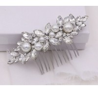 Nuotakos plaukų aksesuaras "Floral crystal pearl" 