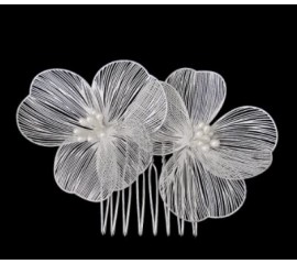 Vestuvinė plaukų sagė "Mini wire flower"